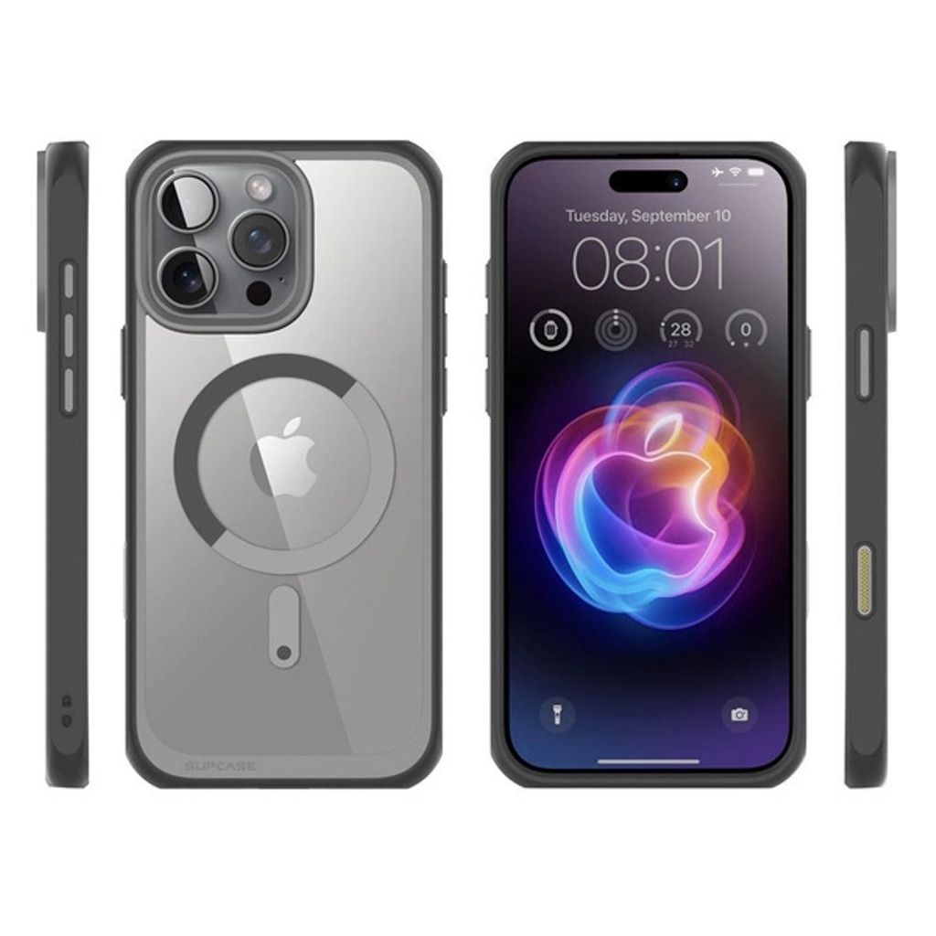 Coque SUPCASE Unicorn Beetle Pro Pour IPhone 16 Pro 6,3" - Robuste, Noir, Clip Et Support